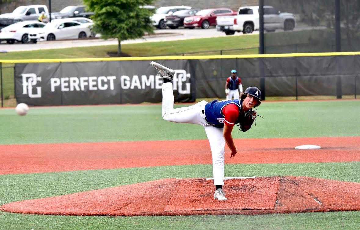 Luke Dearman at Perfect Game event