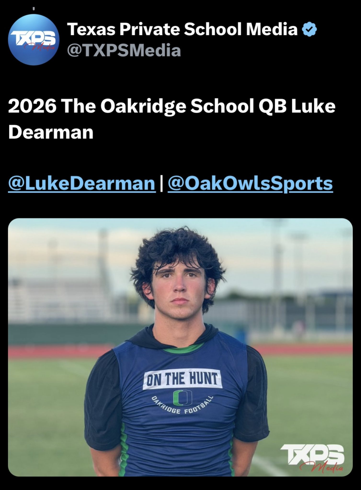 Luke Dearman TXPS media headshot